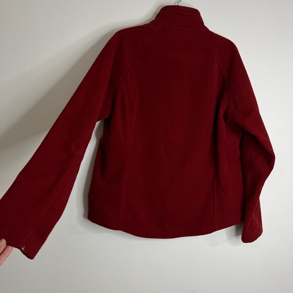 Duluth Trading Fleece Jacket Men's Full Zip Sweater Red Pockets Sz Large - Picture 3 of 10